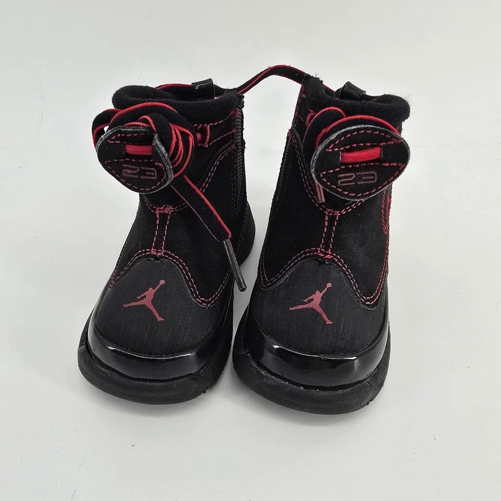 Air Jordan Black Red Toddler Boots 332103-061 Unisex 4C